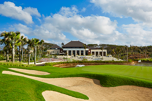 Bali National Golf Club and bunkers