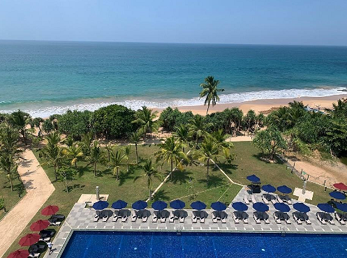 Sheraton Hotel and beach, Sri Lanka